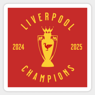 Liverpool Champions 25 yellow 3 Sticker